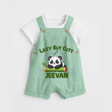 Lazy But Cute Personalized Dungaree - MINT GREEN - 0 - 5 Months Old (Chest 18")