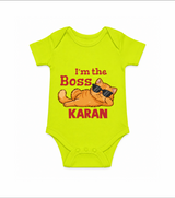 I'm The Boss Personalized Romper