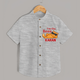 I'm The Boss Personalized Shirt - GREY - 0 - 6 Months Old (Chest 23")