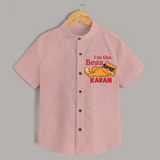 I'm The Boss Personalized Shirt - PEACH - 0 - 6 Months Old (Chest 23")