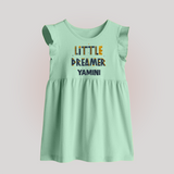 Little Dreamer Personalized Baby Frock - MINT GREEN - 0 - 3 Months Old (Chest 17")