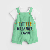 Little Dreamer Personalized Dungaree - GREEN - 0 - 5 Months Old (Chest 18")