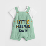 Little Dreamer Personalized Dungaree - MINT GREEN - 0 - 5 Months Old (Chest 18")