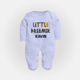 Little Dreamer Personalized Full Body Suit - BABY BLUE - New Born (Chest 7.5")