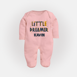 Little Dreamer Personalized Full Body Suit - BABY PINK - New Born (Chest 7.5")