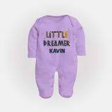 Little Dreamer Personalized Full Body Suit - LILAC - New Born (Chest 7.5")