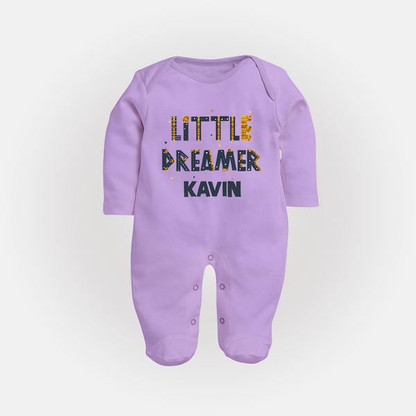 Little Dreamer Personalized Full Body Suit - LILAC - New Born (Chest 7.5")