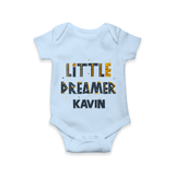 Little Dreamer Personalized Romper - BABY BLUE - New Born (Chest 14")