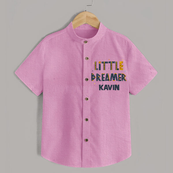 Little Dreamer Personalized Shirt - BABY PINK - 0 - 6 Months Old (Chest 23")