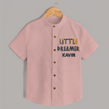 Little Dreamer Personalized Shirt - PEACH - 0 - 6 Months Old (Chest 23")
