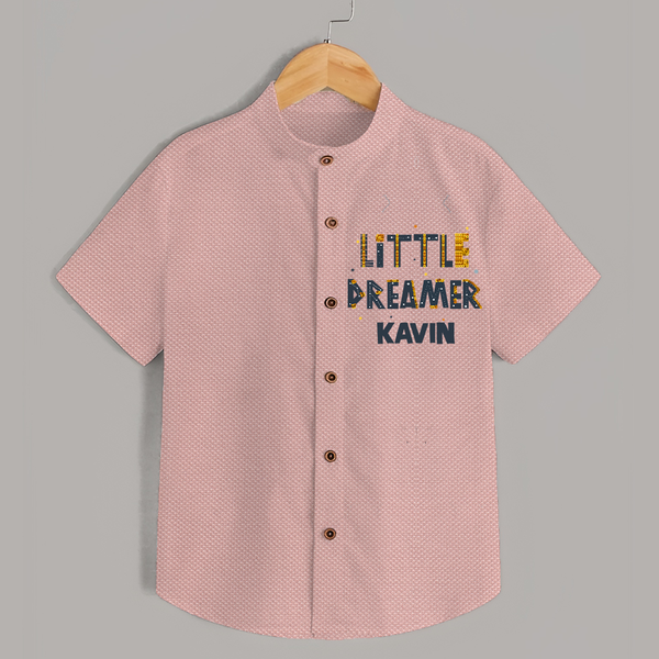 Little Dreamer Personalized Shirt - PEACH - 0 - 6 Months Old (Chest 23")