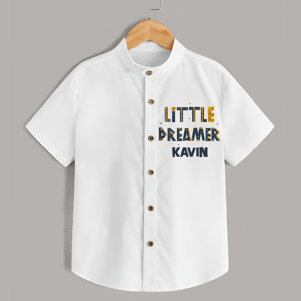 Little Dreamer Personalized Shirt - WHITE - 0 - 6 Months Old (Chest 23")