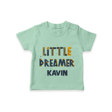 Little Dreamer Personalized TShirt - MINT GREEN - 0-5 Months Old (Chest 17")