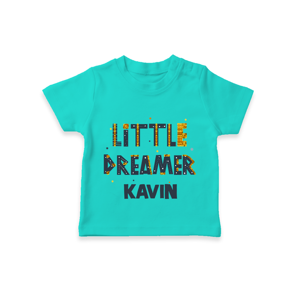 Little Dreamer Personalized TShirt - TEAL - 0-5 Months Old (Chest 17")