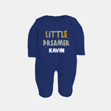 Little Dreamer Personalized Full Body Suit - NAVY BLUE - New Born (Chest 7.5")