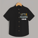 Little Dreamer Personalized Shirt - BLACK - 0 - 6 Months Old (Chest 23")
