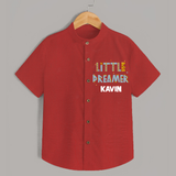 Little Dreamer Personalized Shirt - RED - 0 - 6 Months Old (Chest 23")