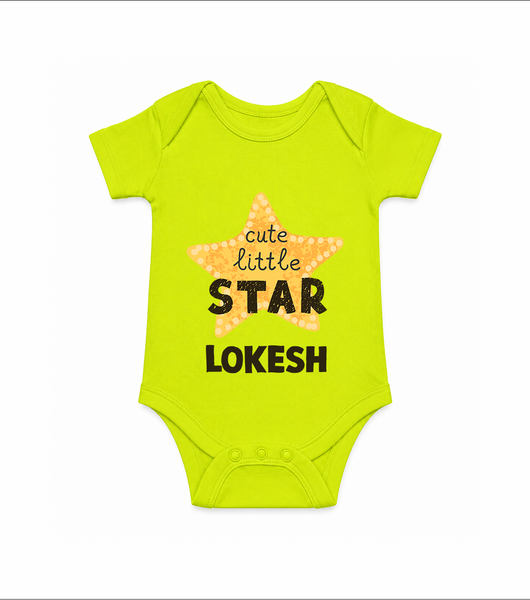 Cute Little Star Personalized Romper