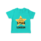 Cute Little Star Personalized TShirt - TEAL - 0-5 Months Old (Chest 17")