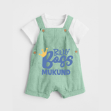 Baby Boss Boy Personalized Dungaree  - MINT GREEN - 0 - 5 Months Old (Chest 18")
