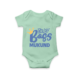 Baby Boss Boy Personalized Romper  - MINT GREEN - New Born (Chest 14")