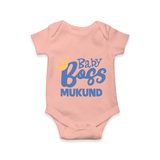 Baby Boss Boy Personalized Romper  - PEACH - New Born (Chest 14")