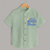 Baby Boss Boy Personalized Shirt - MINT GREEN - 0 - 6 Months Old (Chest 23")