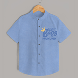 Baby Boss Boy Personalized Shirt - SKY BLUE - 0 - 6 Months Old (Chest 23")