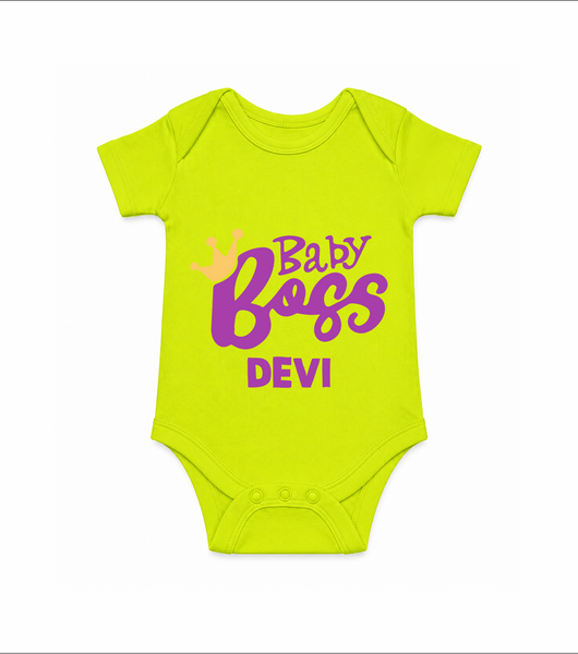 Baby Boss Girl Personalized Romper