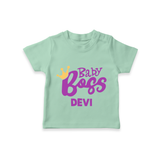Baby Boss Girl Personalized TShirt  - MINT GREEN - 0-5 Months Old (Chest 17")