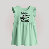 Little Bit Dramatic Personalized Baby Frock - MINT GREEN - 0 - 3 Months Old (Chest 17")