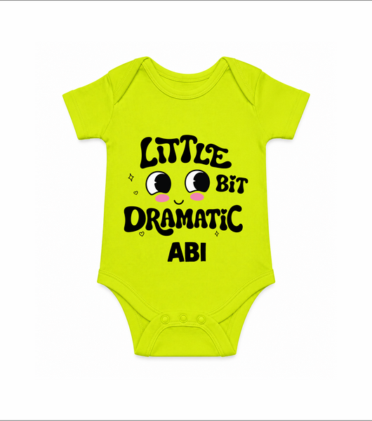 Little Bit Dramatic Personalized Romper