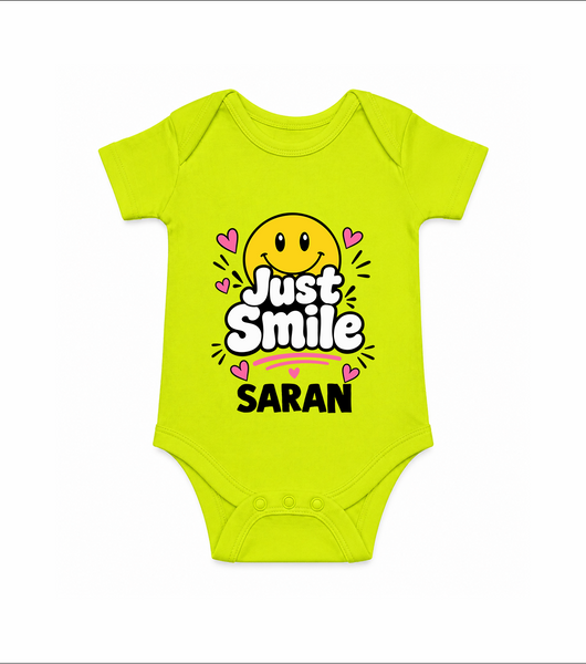 Just Smile Personalized Romper