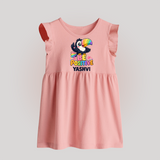 Be Positive Personalized Baby Frock - BABY PINK - 0 - 3 Months Old (Chest 17")