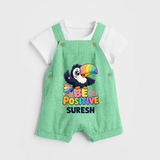 Be Positive Personalized Dungaree - GREEN - 0 - 5 Months Old (Chest 18")