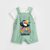 Be Positive Personalized Dungaree - MINT GREEN - 0 - 5 Months Old (Chest 18")