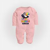 Be Positive Personalized Full Body Suit - BABY PINK - New Born (Chest 7.5")