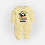 Be Positive Personalized Full Body Suit - PASTEL YELLOW - New Born (Chest 7.5")