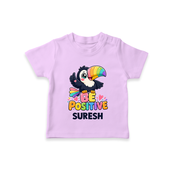 Be Positive Personalized TShirt - LILAC - 0-5 Months Old (Chest 17")