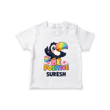 Be Positive Personalized TShirt - WHITE - 0-5 Months Old (Chest 17")