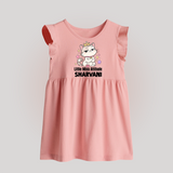 Little Miss Attitude Personalized Baby Frock - BABY PINK - 0 - 3 Months Old (Chest 17")