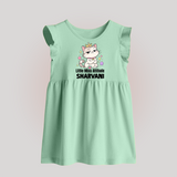 Little Miss Attitude Personalized Baby Frock - MINT GREEN - 0 - 3 Months Old (Chest 17")