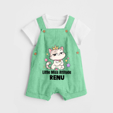 Little Miss Attitude Personalized Dungaree - GREEN - 0 - 5 Months Old (Chest 18")