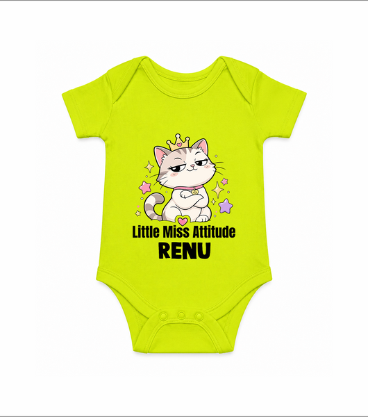 Little Miss Attitude Personalized Romper