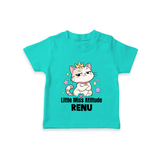 Little Miss Attitude Personalized TShirt - TEAL - 0-5 Months Old (Chest 17")