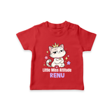 Little Miss Attitude Personalized TShirt - RED - 0-5 Months Old (Chest 17")