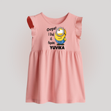 Oops! I Did It Again Personalized Baby Frock - BABY PINK - 0 - 3 Months Old (Chest 17")