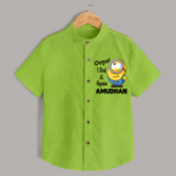 Oops! I Did It Again Personalized Shirt - LIME GREEN - 0 - 6 Months Old (Chest 23")
