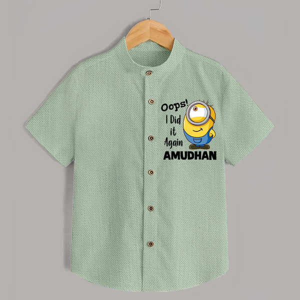 Oops! I Did It Again Personalized Shirt - MINT GREEN - 0 - 6 Months Old (Chest 23")