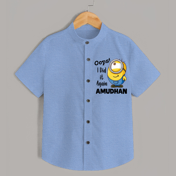Oops! I Did It Again Personalized Shirt - SKY BLUE - 0 - 6 Months Old (Chest 23")
